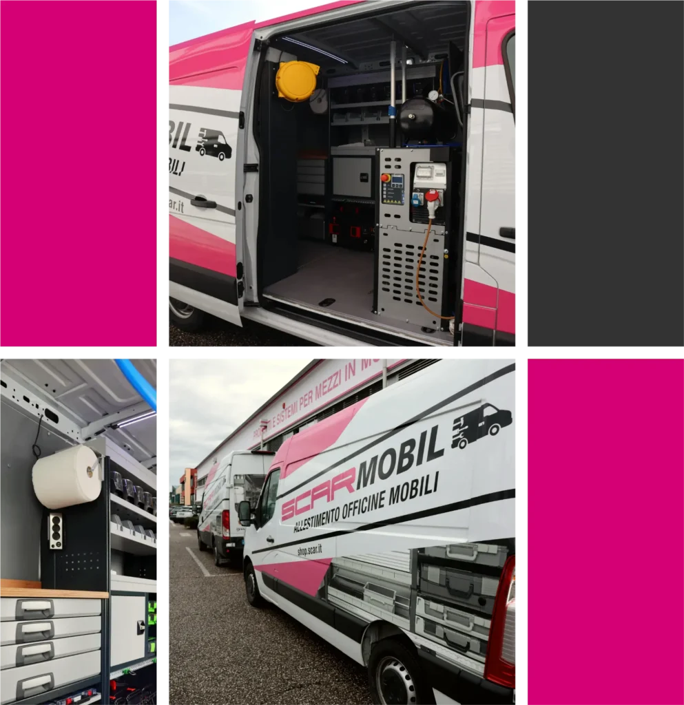 Allestimento officina mobile personalizzato per adattarsi ad ogni esigenza