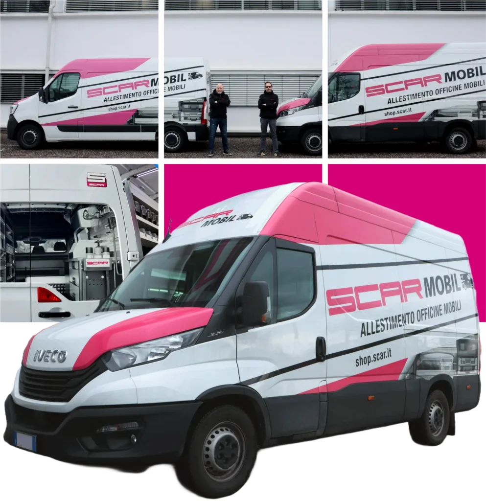 Furgone officina mobile SCAR Mobil nell'azienda SCAR